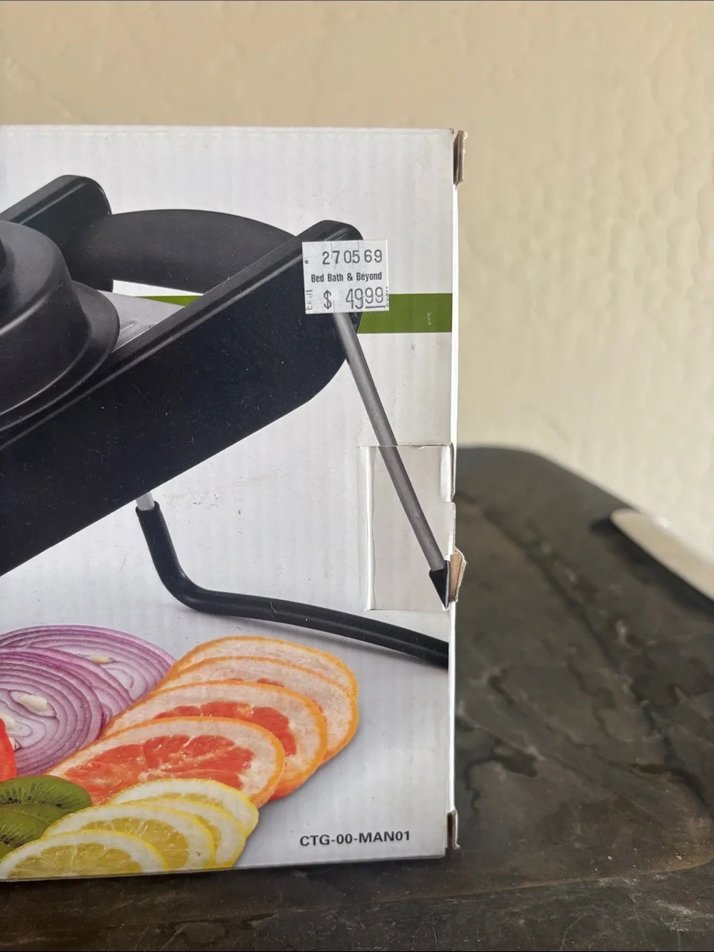 Cuisinart Black Mandoline Slicer with Handguard